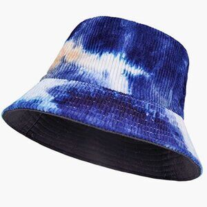 accsa Bucket Tie-dye Fisherman Reversible Double-Side-Wear Sun Hat